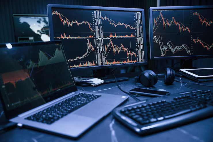 financial-analyst-working-computer-with-multimonitor-workstation_146671-100792